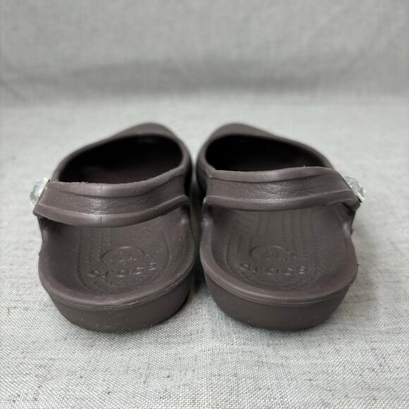Crocs Olivia Gem Slingback Flats Brown Slip On Women’s Size‎ 7 - Picture 5 of 10